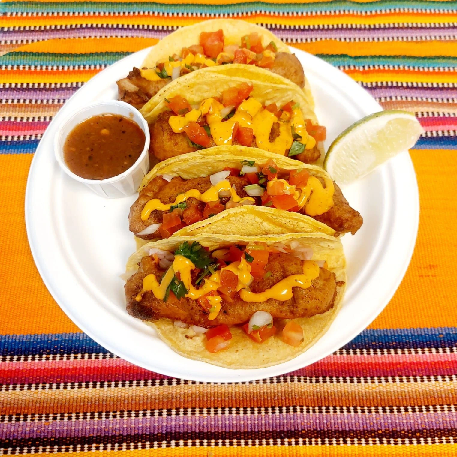Fresh tortilla chips with pico de gallo and guacamole at PiKanté Edmonton