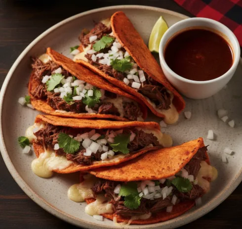 Birria tacos and street-style tacos at PiKanté Edmonton